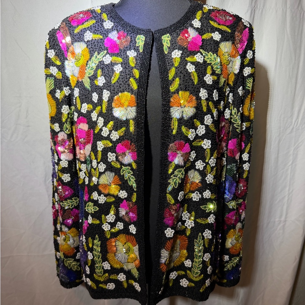 Vintage Hand Beaded Blazer by Creative Creations